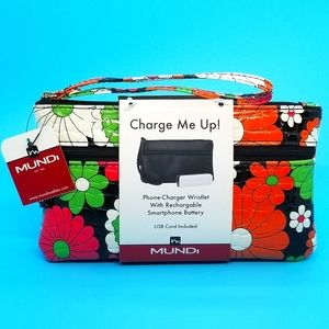 NWT Mundi Floral Phone Charger Wristlet